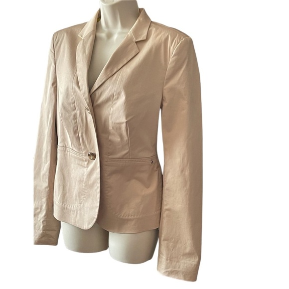 Escada Sport Light Chino Khaki Blazer Jacket Size 42/ Large Classic Career - Picture 3 of 16